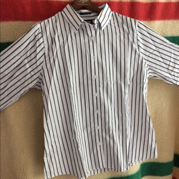 NWT 16 Women Lands End Cotton Shirt - Picture 2 of 7